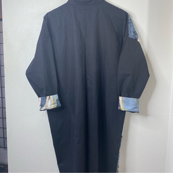 Kim Chul Ung Mode Shirt Dress Womens Runway Colorblock Top - Picture 2 of 9